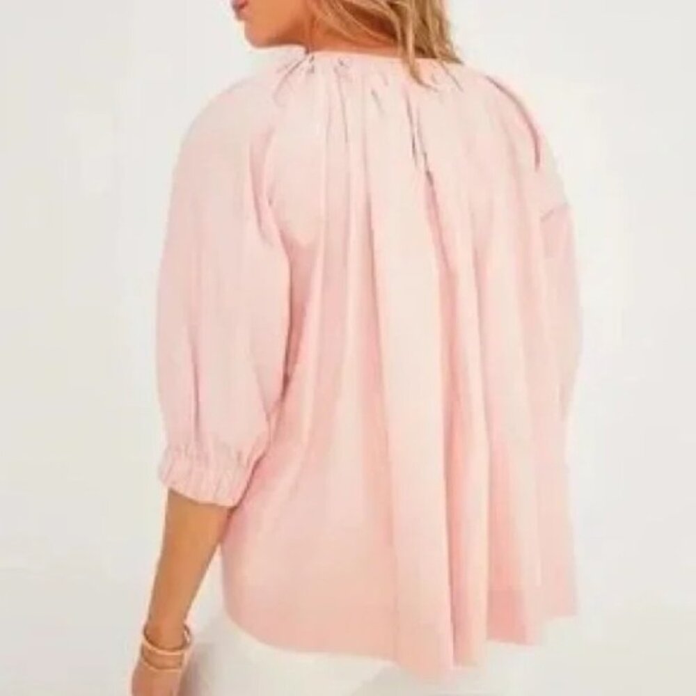 NWOT Tuckernuck Pomander Place Rosewater Larissa Blouse, Sz - Sm - Picture 2 of 7